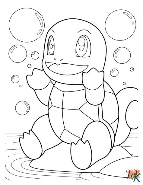 squirtle coloring page|24 Squirtle Coloring Pages